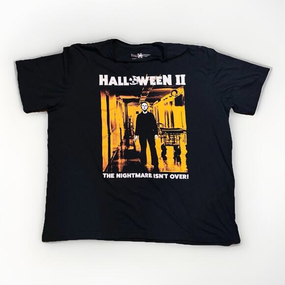Halloween II Michael Myers T-Shirt The Nightmare Isn’t Over Black 2XL Horror Tee - Picture 1 of 4